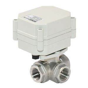 Vanne à boisseau sphérique miniature électrique Tonhe, filetée 1/2 pouce, en acier inoxydable, 1,0 Mpa, pour eau et air - Product Image 4