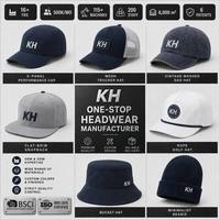 Casquettes personnalisées brodées en 3D style KH Raiders - Casquette structurée en coton à visière plate avec fermeture snapback, personnalisation OEM du bord, Gorra Gorras