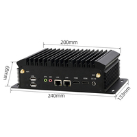 Mini PC ZOOMWIN sans ventilateur, boîtier d'ordinateur, I7 10510U, I5 10210U, I3 10110U, hautes performances, double LAN, 4K, PC industriel X86