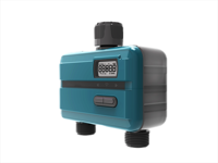 XF 2 outlet pengatur waktu air 2-Zone Taman penyiraman Timer dengan harga pabrik Latching Solenoid Valve 5V 3/4 inch