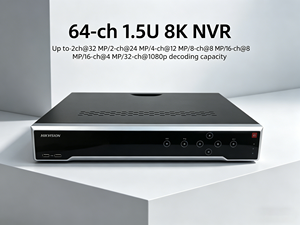 <span class=keywords><strong>Hikvision</strong></span> Original DS-7764NI-M4 64CH 8K 1.5U NVR 4 SATA HDD H.265+ 400Mbps 2 HDMI VGA NVR+ <span class=keywords><strong>Enregistreur</strong></span> vidéo réseau - Product Image 4