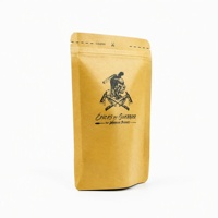 Op maat gedrukte biologisch afbreekbare staande pouches van bruin kraftpapier met PLA-laag en ziplock sluiting voor thee, gedroogd fruit en beef jerky