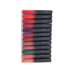 12 Color New Lip Glaze Custom Logo Private Brand Matte Lip Glaze Supplier