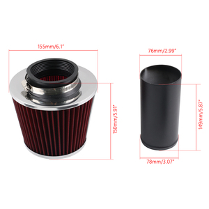 2.75" Short Cold Air Intake Pipe Kit for 1999-2005 VW Jetta Beetle Golf 1.8L 1.9L 2.0L 2.8L &amp; 2000-2006 Audi TT/TT <strong>Quattro</strong> 1.8T - Product Image 6