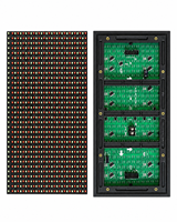Modul Layar LED P10 DIP Dua Warna Merah Hijau Tahan Air Luar Ruangan Kecerahan Tinggi 320x160mm Panel Tanda Bergulir untuk Etalase Toko