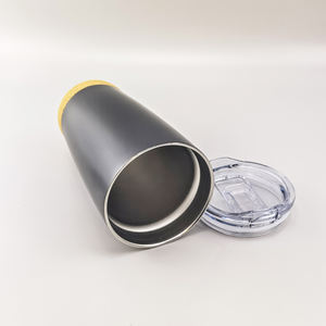 Gobelet isotherme en acier inoxydable à double paroi personnalisé de 20 oz, tasses à café thermiques sous vide avec fond en liège - Product Image 5