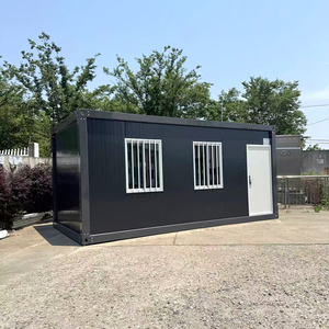 Manufacturer Low Price 20ft Container Houses <b>Portable</b> Movable Temporary Housing for Home Steel Sandwich Apartment Hotel - Product Image 1