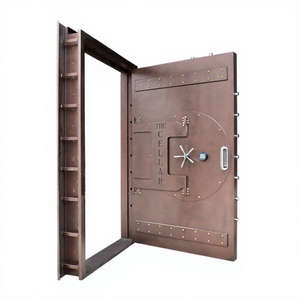 JIMBO Zware Stalen Kluisdeur voor Thuiswijnkelder Paniekruimte Vintage Stijl Hoge Veiligheid Bankkluisdeur - Product Image 1