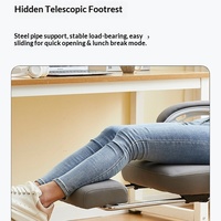 Chaise de bureau ergonomique en maille Yazhi avec support lombaire, siège et dossier réglables, base à 5 étoiles - pour le travail de bureau