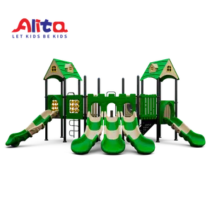 Water Park Plastic Outdoor Slide Kids Playground 2024 Outdoor Amusement Equipment Plastic Commercial Playground Backyard Slide