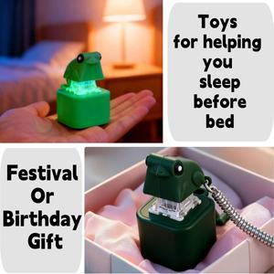 Llavero de Navidad con Sonido de Rana <span class=keywords><strong>Coqui</strong></span>, Juguete Sensorial Antiestrés, Personalizable al por Mayor, Impermeable, con Forma de Rana Amarilla - Product Image 3