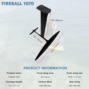 AXIS FIREBALL 1070 ปีกไฮโดรฟอยล์คาร์บอนโมดูลาร์แบบอัลตร้าไฮ  อัตราส่วนด้านสูง  บินเร็ว  ความเร็วสูง สำหรับวิงฟอยล์ดาวน์วินด์ขั้นสูง - Product Image 2