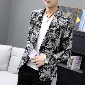 เสื้อเบลเซอร์สีทองสำหรับผู้ชาย,เสื้อเบลเซอร์ทรงสลิมฟิตพลัสไซซ์แต่งงานคุณภาพสูงสำหรับฤดูใบไม้ร่วงและฤดูหนาว2022 - Product Image 2