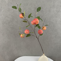 Kunstmatige appelboomtak realistische rode appels nep fruit steel schuim fruit vaas decoratie voor restaurant hotel café QYYN-1028