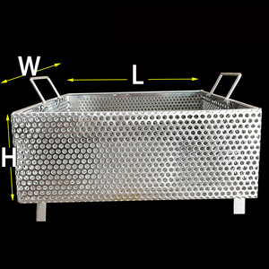 Lưới Lọc thùng thép không gỉ đục lỗ giỏ làm sạch lưới thiết kế dụng cụ khay thoát nước giỏ - Product Image 6