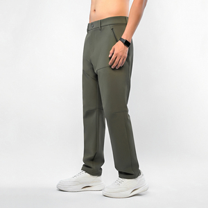 Double Heavyweight French Terry Sweatpants High Elastic Sport Jogger Vintage <b>Pocket</b> Straight Fleece - Product Image 1