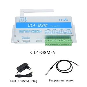 Contrôleur de relais 4 canaux GSM <span class=keywords><strong>SMS</strong></span> APP CL4-GSM pour ouvre-porte, avec surveillance de la température et de l'humidité, et alarme de panne de courant - Product Image 5