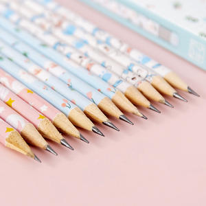 Crayon Kawaii mignon, stylo éternel sans encre, ensemble de crayons en bois HB avec gomme pour les élèves du primaire - Product Image 4