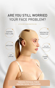 Niet-chirurgische Medische Stof Afslanken Liposuctie Kleding Dunne Facial <span class=keywords><strong>Chin</strong></span> V Lijn Full Face Lift Stretch Band - Product Image 3