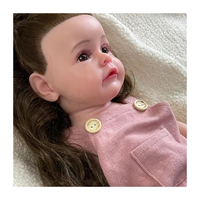 Poupée Reborn réaliste en silicone souple extensible de 50 cm (20 po) pour collection d'artistes, vierge non peinte ou pré-peinte, nouveau-né fille réaliste