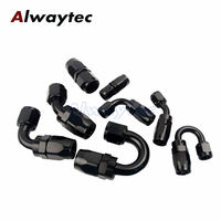 Kit Universal de Adaptadores de Manguera de Combustible AN4 AN6 AN8 AN10 de Aluminio, Nylon y Goma, Conjunto de Manguera Trenzada para Enfriador de Combustible