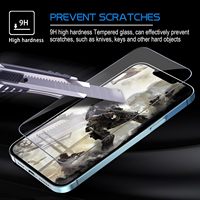 Protection d'écran en verre trempé pour téléphone portable pour iPhone 12 13 14 15 Pro Max Protection d'écran