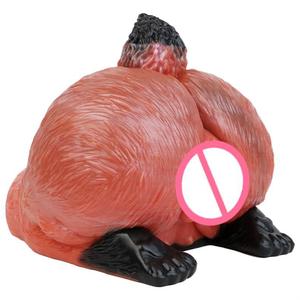 3D Siliconen Kut en Kont Mannelijke Masturbator Half Volle Pop Pocket Kunstvagina Seksspeeltje voor Mannen Vliegtuig Cup YXZ - Product Image 1