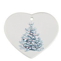 Ornements en céramique personnalisés en gros pour sublimation, ronds et en forme de cœur, pour la décoration de Noël DIY
