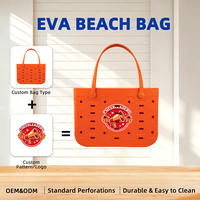 Sac à main chic personnalisé avec logo Cheer en EVA pour femme, sac fourre-tout respirant ajouré pour femme, sac à bandoulière de voyage extérieur avec emblème personnalisé