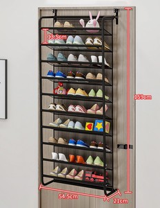 Household <strong>Wall</strong> Mounted <strong>Shoe</strong> Storage <strong>Rack</strong> Multiple-layer <strong>Rack</strong> Over <strong>the</strong> Door <strong>Shoe</strong> Organizer Display Shelf - Product Image 6
