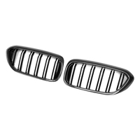Kisi Bumper depan mobil gaya M, kisi tengah hitam mengkilap untuk BMW Seri 5 G30 F90 M5 2018 2019 2020