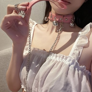 <span class=keywords><strong>Collier</strong></span> ras du cou unisexe en perles <span class=keywords><strong>et</strong></span> chaîne de bambou, style sportif, avec anneau de serrage, <span class=keywords><strong>collier</strong></span> érotique - Product Image 3