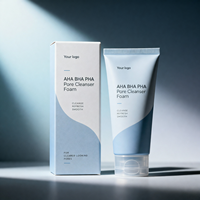 Nettoyant pour les pores Aha Bha Pha, qualité professionnelle, naturel, doux, efficace, avancé, mousse riche pour usage quotidien, OEM pour le commerce international