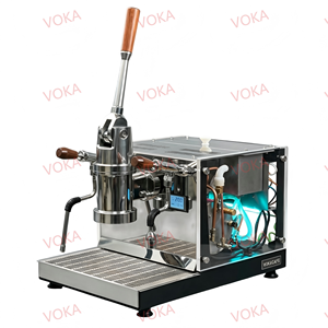 VOKA Commercial Lever <b>Espresso</b> Machine-Dual Boiler Stainless Steel 9 Bar Intelligent Control Continuous <b>Cup</b> Dispensing - Product Image 2