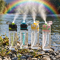 Botol Air Semprot Tritan 800ml 27oz dengan Logo Custom, Sedotan, Pendingin Pribadi, Ramah Lingkungan, untuk Tenis, Golf, Klub, Aktivitas Luar Ruangan, dan Acara Sosial