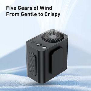 พัดลมติดเอวกลางแจ้ง แบตเตอรี่โพลีเมอร์ ป้องกันการตกกระแทก ดูดซับแรงกระแทก พกพาสะดวกแบบ USB พร้อมพัดลมแขวนคอไร้ใบพัด - Product Image 2