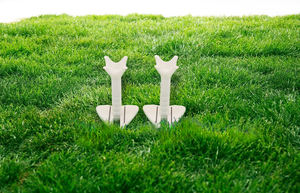 ゴルフティー35-55mmアクセサリーバルクパッケージプリントホワイト射出成形FSTブランド - Product Image 2