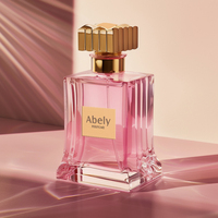 Bouteille de parfum de femme de parfum gris personnalisé en cristal royal emballage de forme spéciale Guangzhou opaque pour bouteilles de parfum