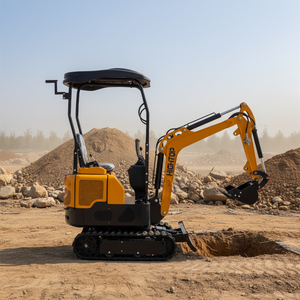 Hoge specificaties 1 ton minigraafmachine HT10G met topcilinderontwerp, nieuw dashboard en voetpedaal - Product Image 1