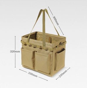 Sac à outils de jardinage gratuit, sac de camping à fond rigide, organiseur d'outils de jardinage, sac à outils pliable pour électricien, artisan - Product Image 2