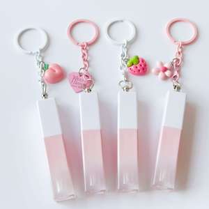 Deluxe 3ml Gradient Pink Lip gloss Tube Kunststoff Lippen ölbehälter mit Rouge und Lippen balsam umwickelt Anhänger - Product Image 3