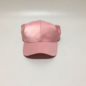 Afro dos ouvert soie doublé doublure personnalisé dos nu demi bouclé queue de cheval casquettes chapeaux avec ouverture pour <span class=keywords><strong>cheveux</strong></span> afros - Product Image 3