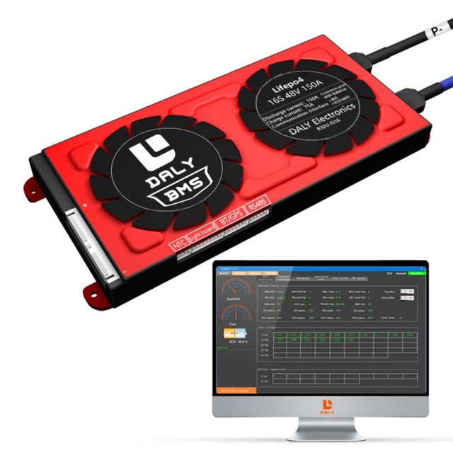 Low Price Good Quality Waterproof Bms Lifepo4 Power Battery 16S 150A Smart Bms Lifepo4