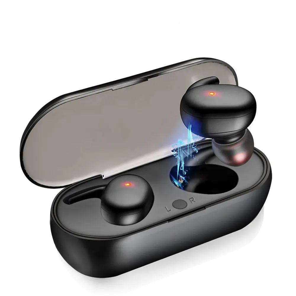 Kablosuz kulaklık btdokunmatik BT5.0 kulaklık ve kulaklıklar su geçirmez 3D Stereo oyun kulaklığıı TWS gürültü kulakiçi iptal