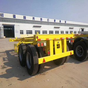 2 Axles 20ft Straight Chassis Semi-Trailer Skeleton <strong>Container</strong> for Heavy <strong>Loading</strong> Portable Tanker and <strong>Container</strong> - Product Image 5