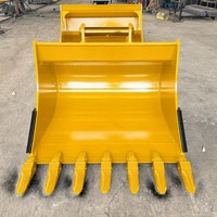 Godet standard pour excavatrice de 18 tonnes, en acier Q345B résistant à l'usure et durable, 0,8 m³