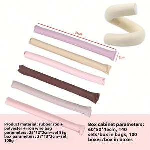 Rizador de Pelo de Satén Sleep Styler, Rizador de Pelo sin Calor de 25 cm, Juego de Rizadores de Pelo de Satén, Seis Colores, Juego de 6 Piezas para Mujer - Product Image 4