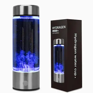 Hydrogen Water Bottle Wholesale Manufacturer Blue Portable Alkaline Purifier Inhaler Generator Hydrogen Rich Water Bottle Cup