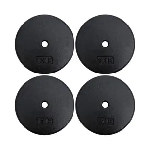 Custom Bumper Plates 1.25KG 2.5KG 5KG Standard Cast Iron Weight Plates 1 Inch Center Hole For Barbell Dumbbell Flat Plates