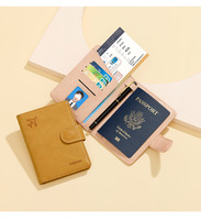 Nouveau Portefeuille de Passeport en Cuir avec Boucle Magnétique Anti-Skimming, Rangement pour Billets et Cartes, et Poche pour Carte SIM